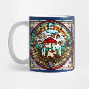 Toadstool Friends Stained Glass Mug
